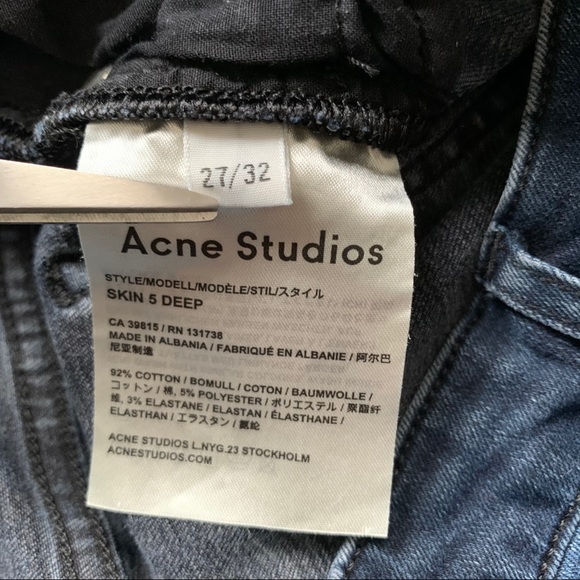 Acne Studios Skin 5 Denim Jeans - Picture 10 of 11